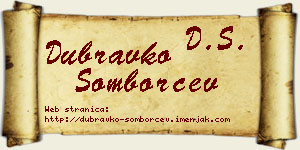 Dubravko Somborčev vizit kartica